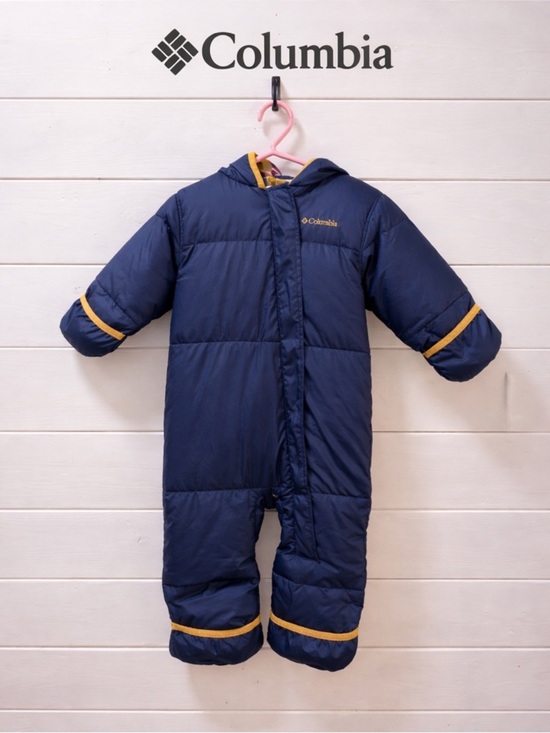 Columbia Other - COLUMBIA Navy Blue Down Snowsuit – 18–24 Months